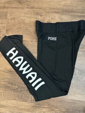 PINK Victoria's Secret Black 'Hawaii' Leggings